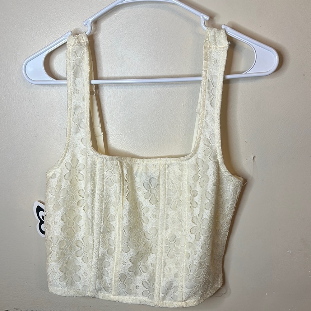 Lace Cream Top